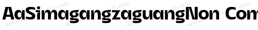 AaSimagangzaguangNon CommercialUse字体转换